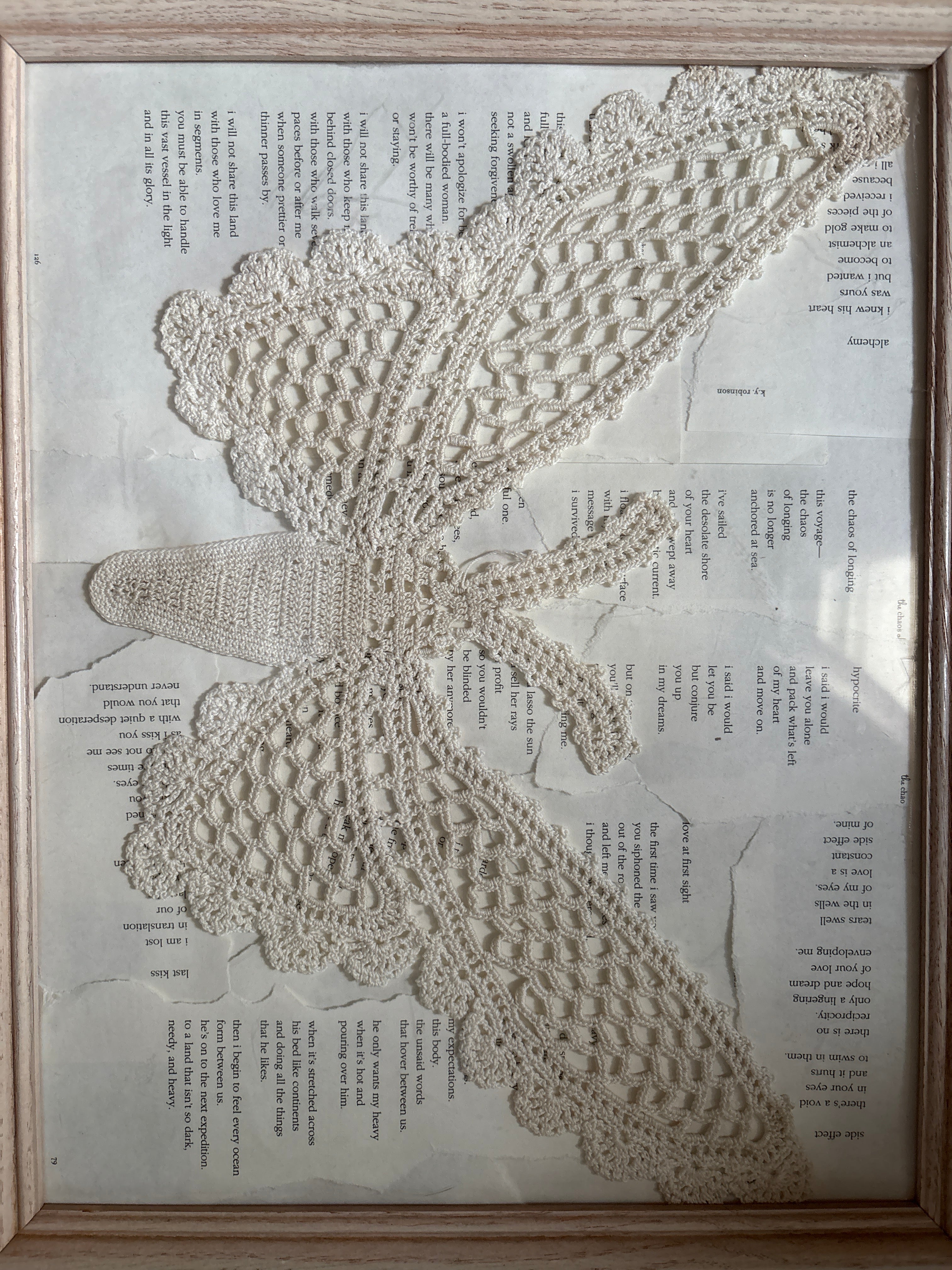 Crochet butterfly poetry