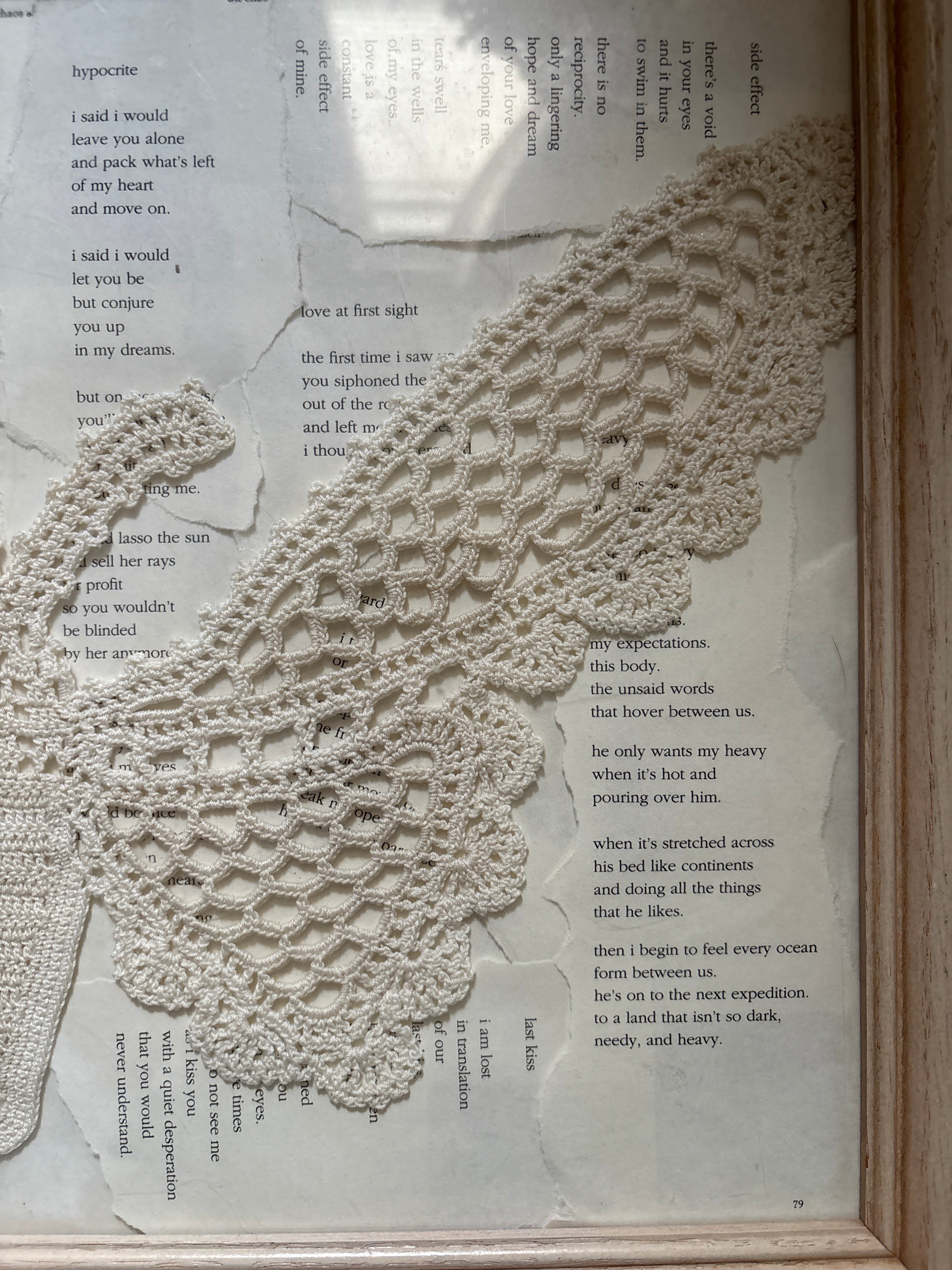 Crochet butterfly poetry